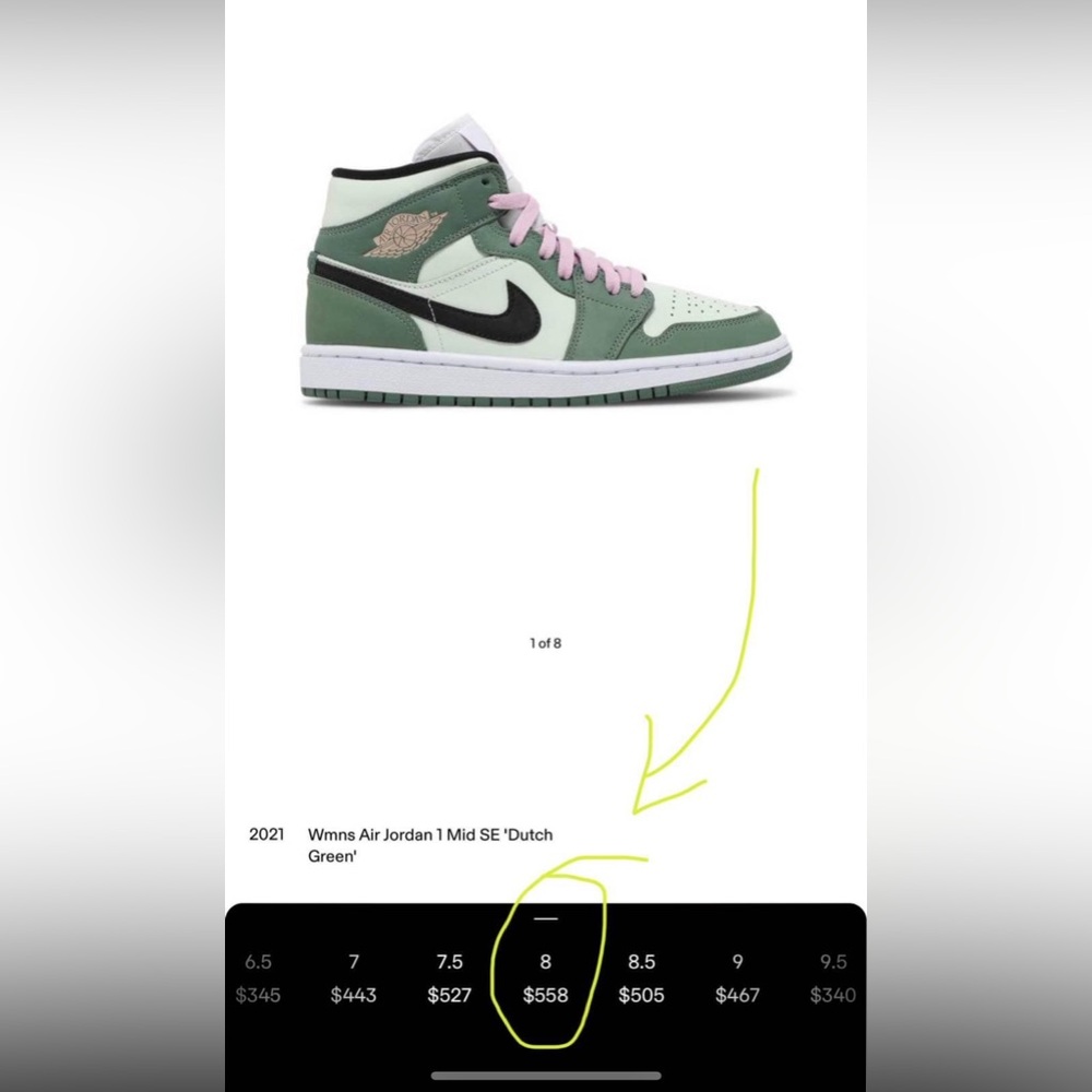 Air Jordan 1 Mid SE 'Dutch Green' Sneakers